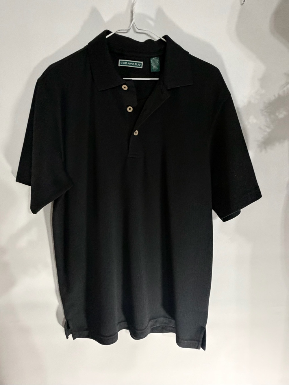 Cubavera Men’s Black Short-Sleeve Polo